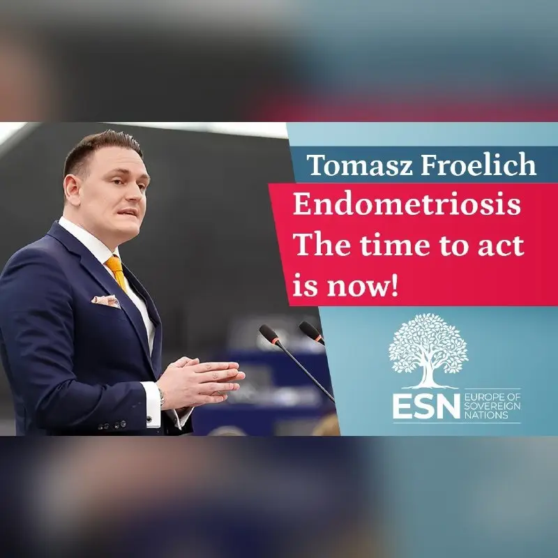 Endometriosis resolution reaches the plenary floor — graphic of the ESN Group in the European Parliament