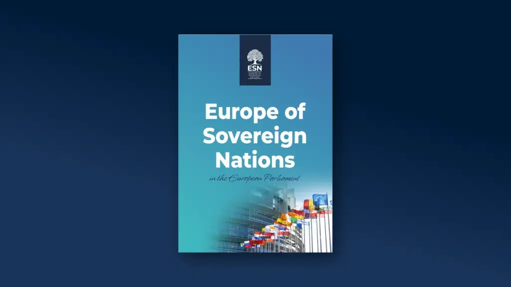 Cover of the ESN booklet 2026: Europe of Sovereign Nations in the European Parliament